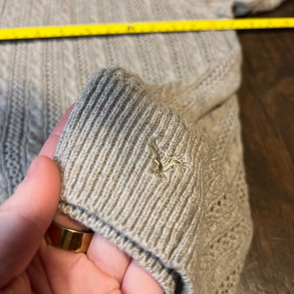 Vintage Y2K 2000s American Eagle Outfitters Cable Knit Sweater - Picture 5 of 8